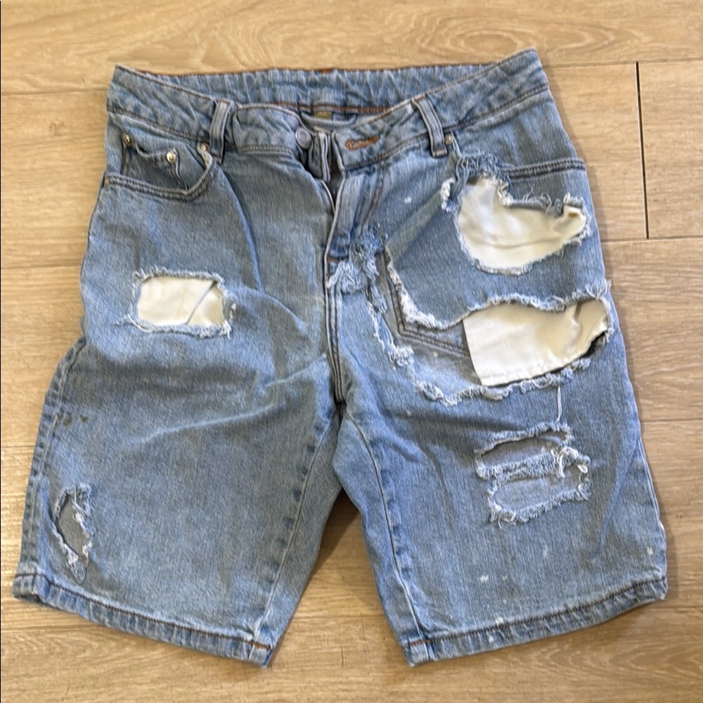 ASOS Men’s Distressed Denim Shorts